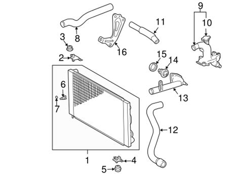 2004 toyota sienna radiator|toyota sienna 2004 radiator parts.